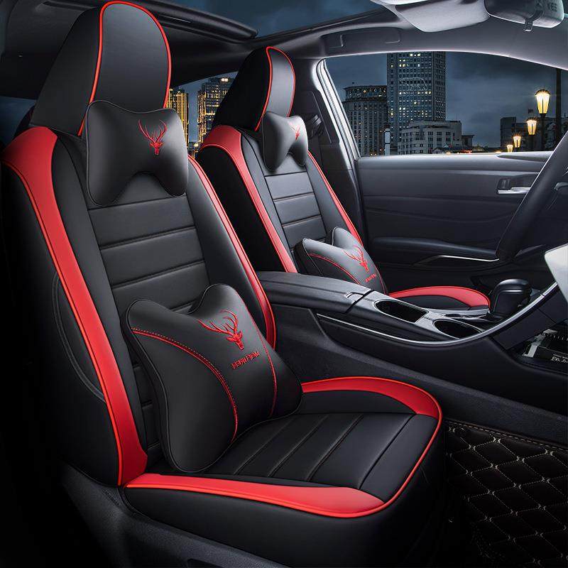 优质耐磨皮革五座椅套亚洲龙专车专用全包围春夏秋冬通用汽车坐垫