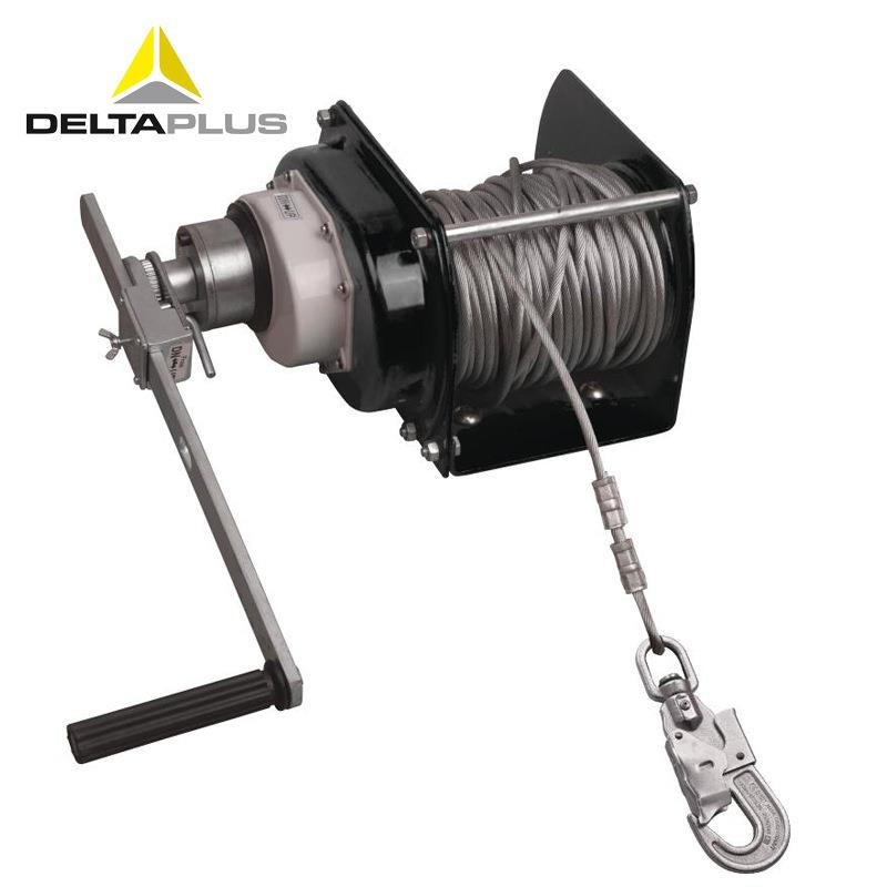 代尔塔505005手动绞盘30米与三脚架TRA22/TRA32配套使用防坠落