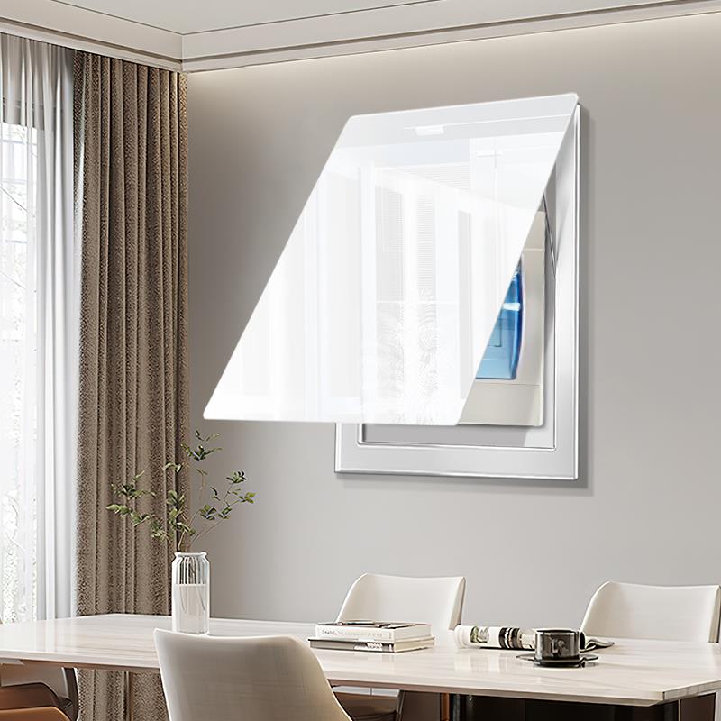 6JN电表箱装饰画竖款纯色弱电箱盖板画配电箱遮挡开关盒极简