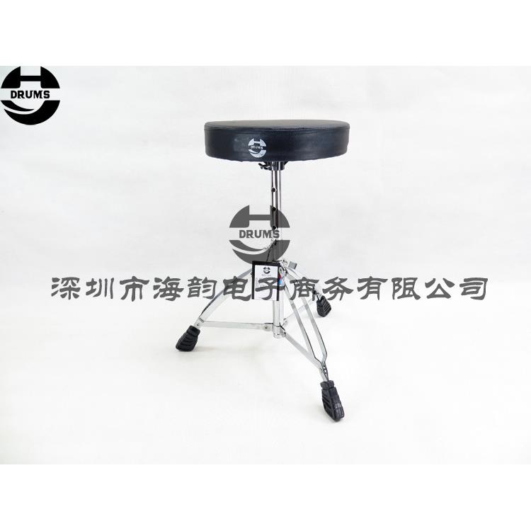 海韵打击乐HYDRUMS架子鼓25mm管四孔插杆式10寸皮革圆形鼓凳鼓椅