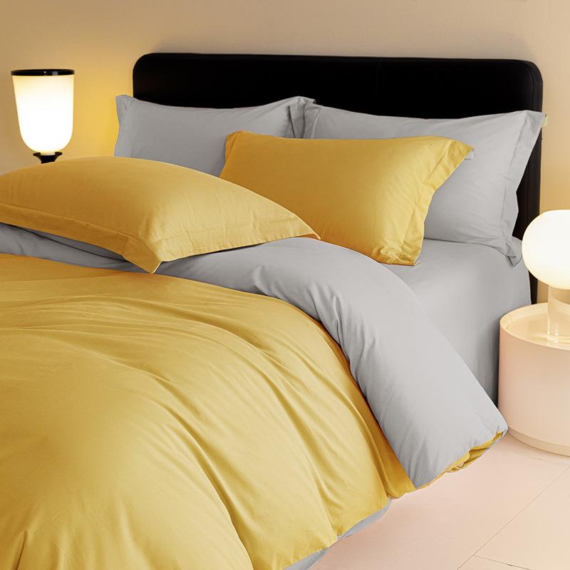 新款高端100支加厚陶瓷磨毛全棉四件套纯棉床单被套轻奢秋冬床品