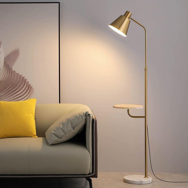 茶几落地灯客厅高级感现代简约北欧轻奢氛围灯卧室床头立式台灯