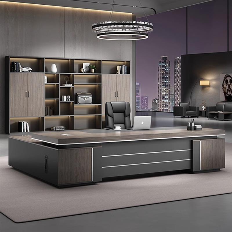 老板办公桌椅组合简约现代总裁桌时尚轻奢高级主管桌大班台经理桌