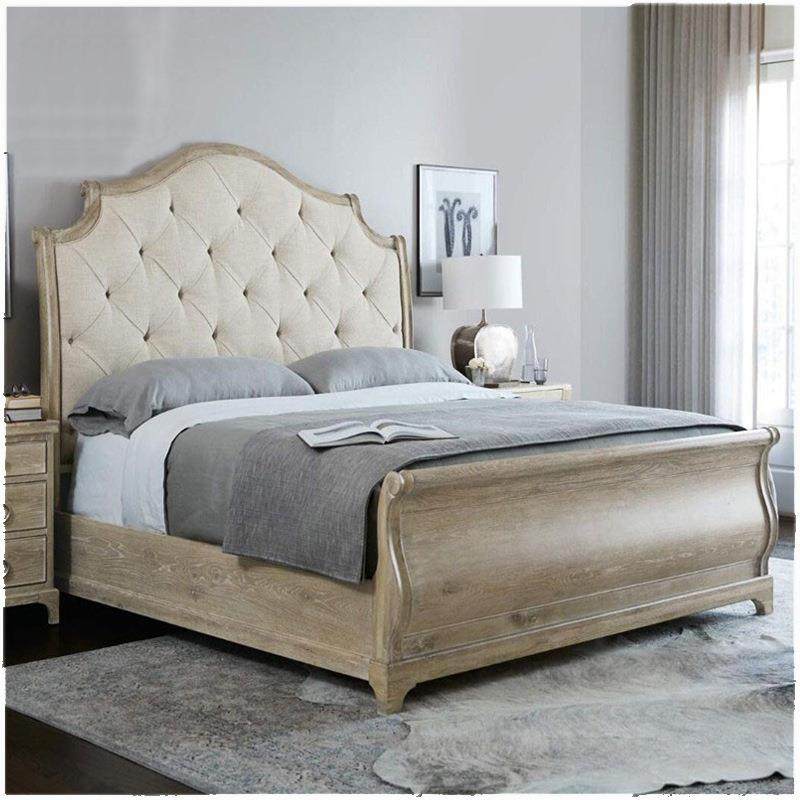 美式轻奢后现代1.51.8米实木床主卧室双人床简约橡木做旧婚床