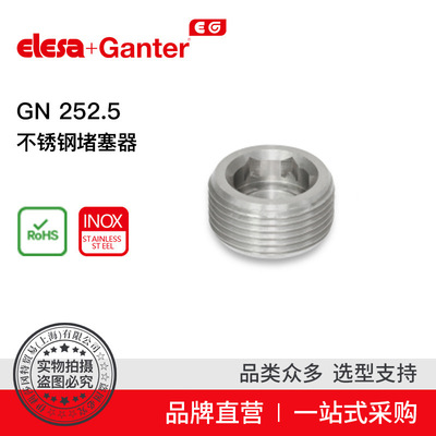 Elesa Ganter伊莉莎冈特 GN 252.5 不锈钢堵塞器