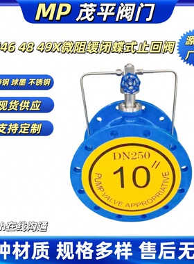 HH46X-16 铸钢 微阻缓闭蝶式止回阀法兰连接