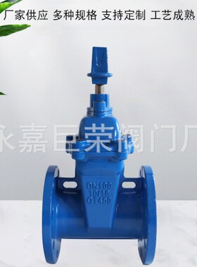 南高阀门地埋式法兰闸阀 软密封闸阀SZ45X-10Q SZ45X-16Q