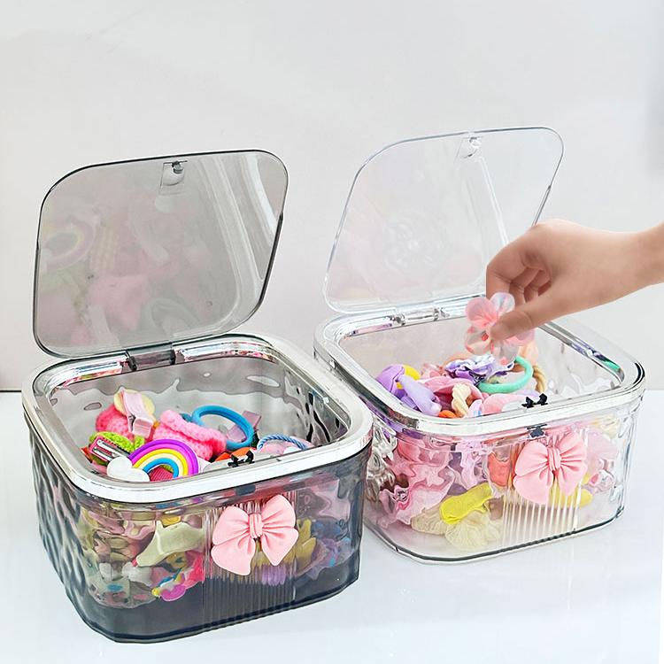 儿童发饰收纳盒大容量带盖收纳盒