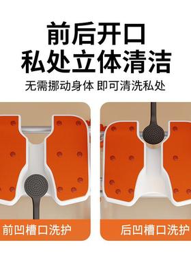 凹洗凳椅折YC748C叠老人洗澡专用椅冲凉澡椅残疾人洗澡子淋浴椅槽