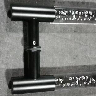 豪宅大门水拉手亚克力门晶把手双开门华别墅会议豪室店大酒门XPB