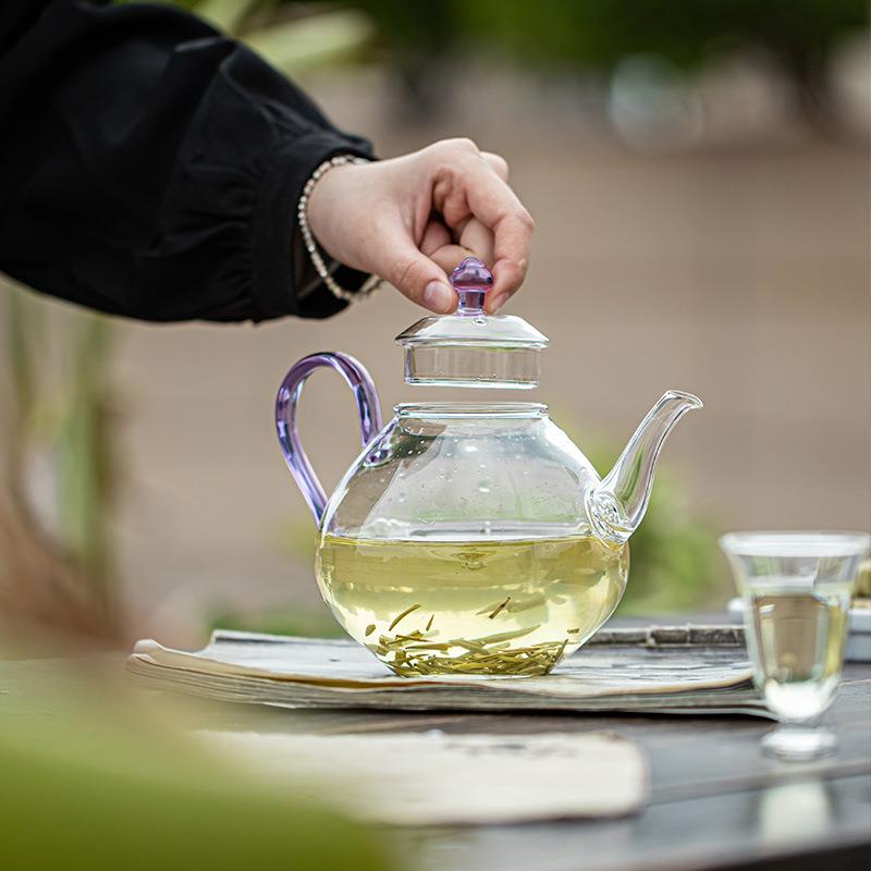 滤加式厚耐热玻璃壶新中大容HB-HC005过冷泡茶壶绿茶专用量泡茶器