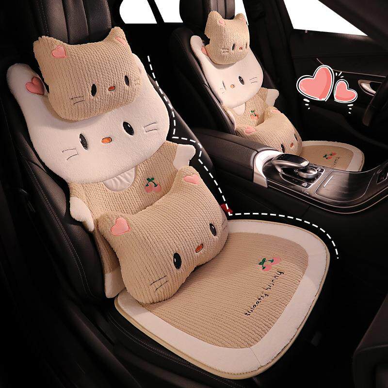 座套汽卡通可爱座秋加厚垫车坐垫四季通用半UPL神冬天座包椅套包