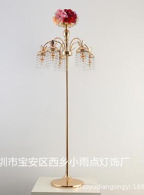 208新款51IWG头艺电镀水留晶灯路引婚庆道具T台影区签到铁台装饰