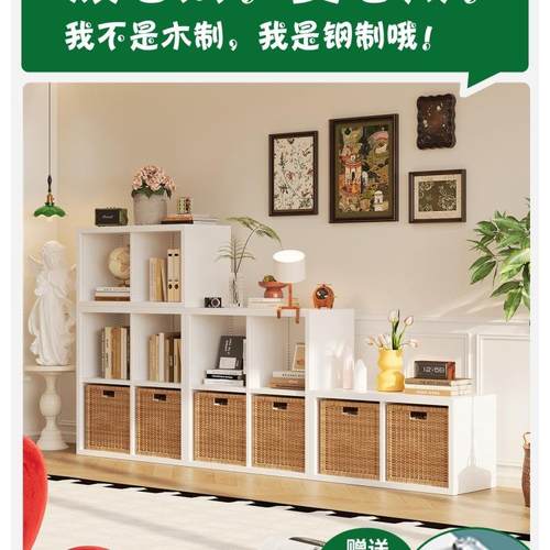 耐金属格柜地客厅铁ADO皮书架书柜自由组合落电视柜盛储物子柜置