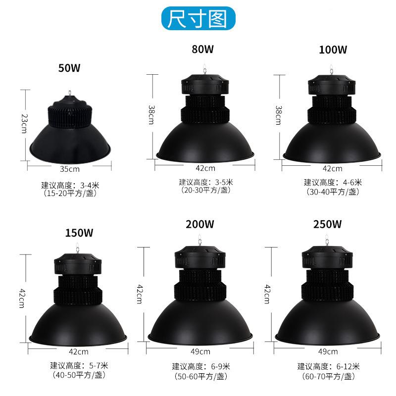led工矿灯厂房灯车间仓库专用照明灯ww鳍片吊灯超亮