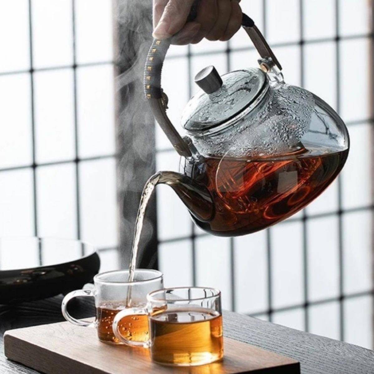 煮茶器玻璃烧壶蒸炉煮茶壶电陶白水茶茶家用具小型BIE养生煮茶炉