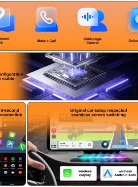 有线转无线crply车机互联盒安a卓Auto二合一a线转无线有EYD即插即