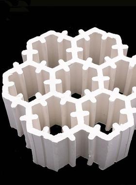 工轻瓷连环填料ALW七孔组合瓷200mm全瓷填规整散堆充厂陶多孔