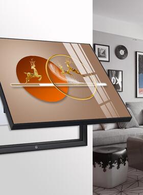 现代轻奢电表箱al202301装饰画2025新款厅遮挡挂画电闸箱打孔客壁