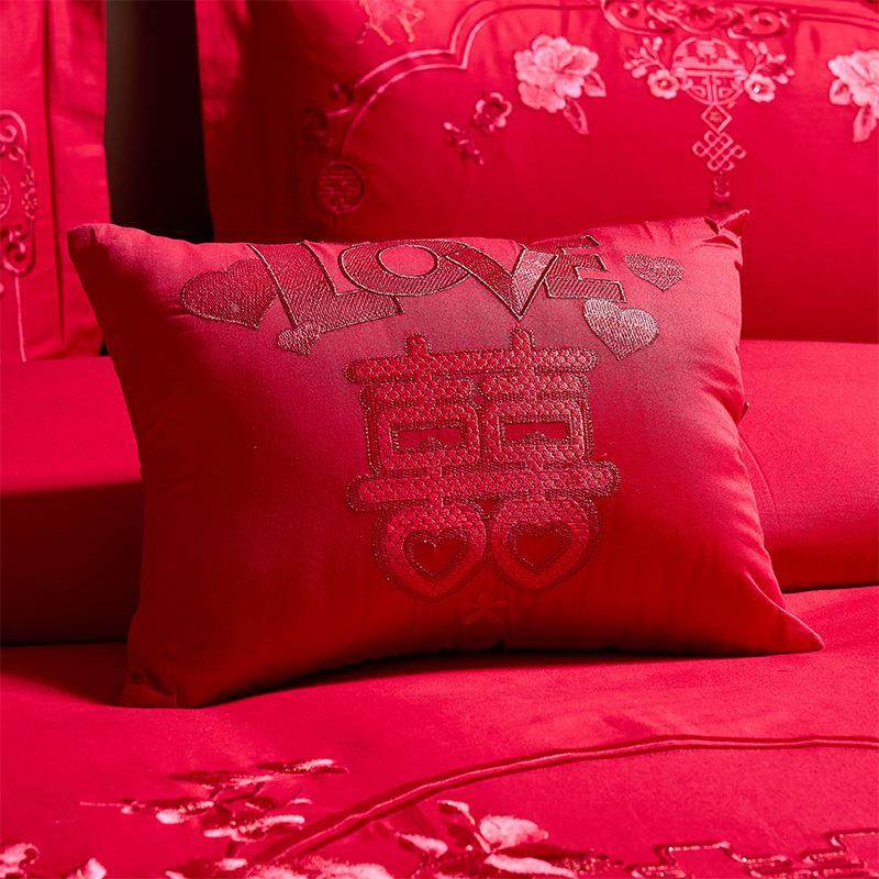 炫床收菜婚庆四件中式炫耀水龙凤刺绣被套单新耀套房喜被结婚床上,床上用品,婚庆床品套件,淘宝优惠券,粉丝福利购,淘宝优惠卷