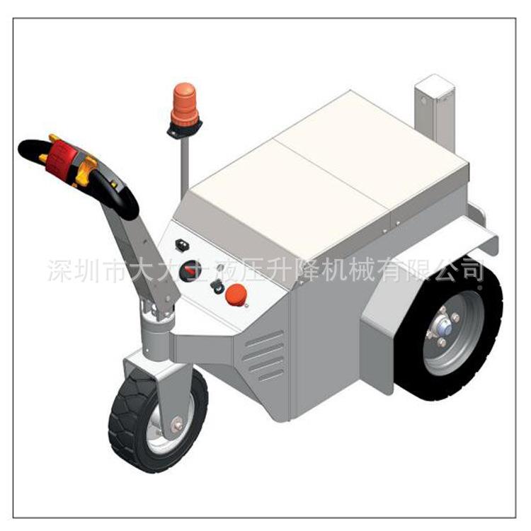 电动牵车步行电动拖车挂钩牵引平板式车01不锈钢电具力牵引引工车