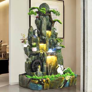 假山流水喷楼泉室BWR内室外顶阳庭院鱼台池鱼缸景瀑布造景山水观