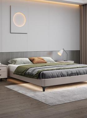 无床头悬室浮床现代全简约单双人矮床实木榻米卧飘窗排榻骨架VAP