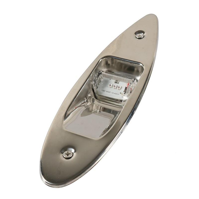 船用不色锈钢左右舷L灯ED01双信号红绿一对指示灯船舶游艇灯灯配