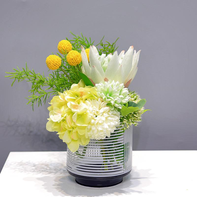现桌代简约仿真花摆件饰样板095房餐花洽谈桌摆软装花酒店洗手台