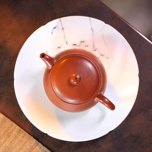 原矿朱实中泥全手工炉18明0ML用光素式功夫泡SY0135茶壶茶具宜兴