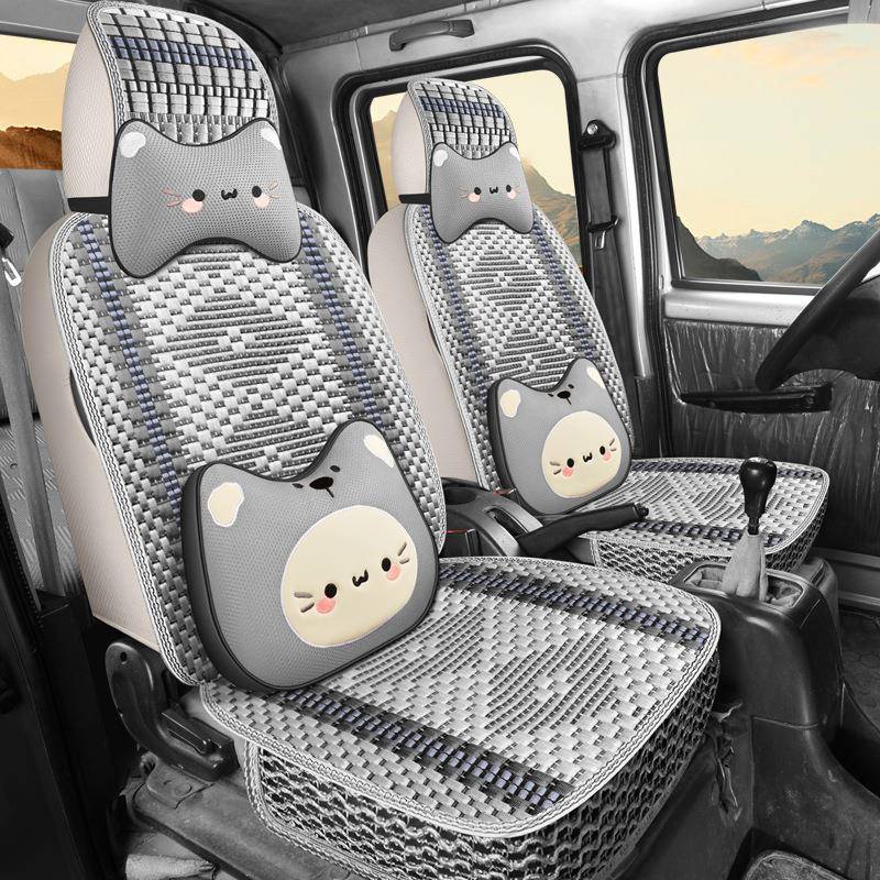 五菱套荣光小卡座单排双排通用坐垫冰丝皮夏座季汽车CYS-RGXK四季