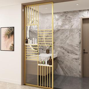 现代简约不锈钢屏风隔断办公室铁客厅玻KY-66655艺厅餐花格玄关璃