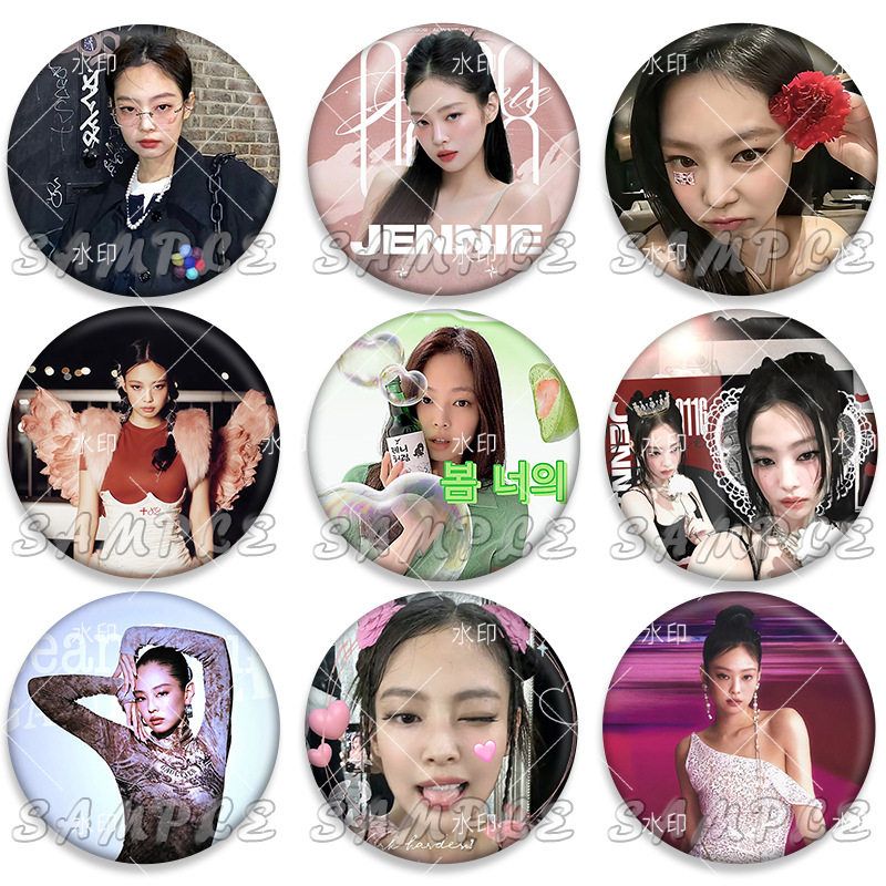 金珍妮JENNIE周边吧唧徽章胸针应援书包挂饰品女团演唱会胸章物料