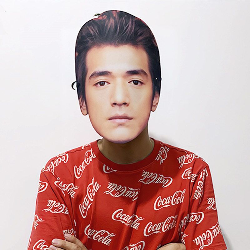 明星曾志伟吴孟达黄宗泽张国荣婚礼搞怪直播面具应援周边