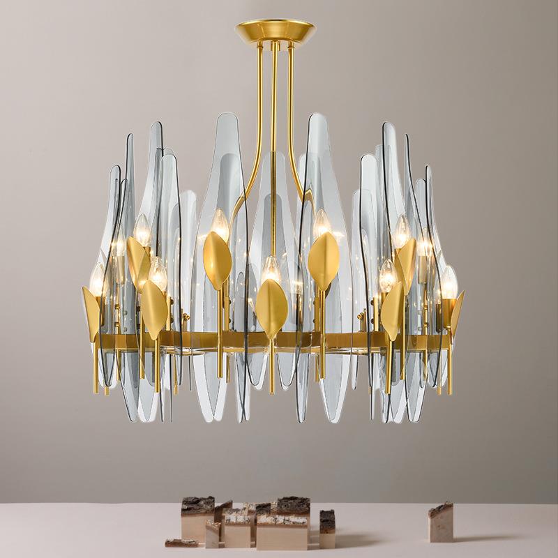 后现代设计师创意燕尾玻璃吊灯客厅餐厅卧室别墅家装酒店灯具灯饰