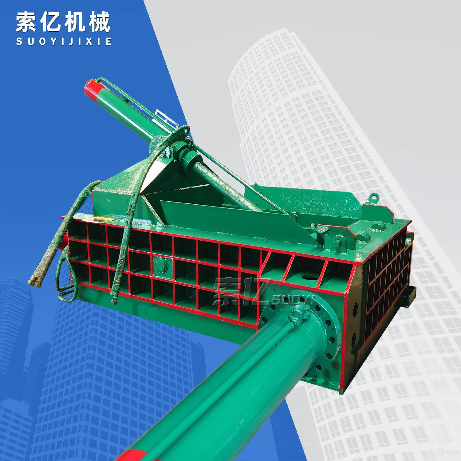 金属边丝自动翻包压块机 液压废铁压块机 废品回收轻薄料打包机
