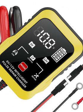 适配6V12V摩托车儿童玩具车割草机游艇充电器 强插充电器可充电