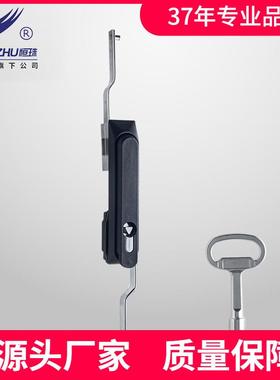 适配柜锁MS100-3-3DF天地连杆锁工业机柜锁配电柜箱门锁厂家