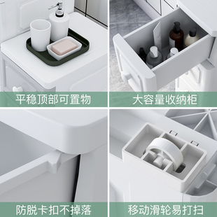 18/24/30/38cm宽夹缝收纳柜子抽屉式洗手间卧室厨房储置物欧式
