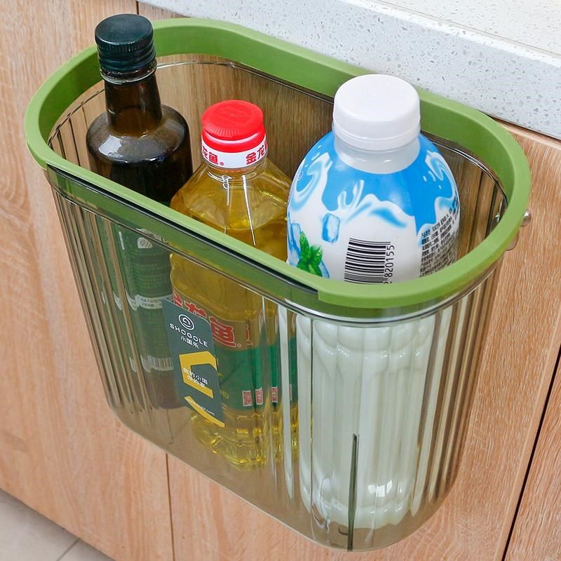 厨房垃圾桶壁挂式家用大口径卫生间夹缝加大容量厨余专用橱柜门