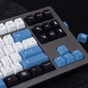 GMK Arctic北极圈键帽蓝白PBT热升华大全套樱桃原厂机械键盘帽