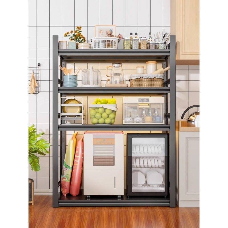 厨房置物架家用微波炉烤箱锅架收纳架落地多层多功能货架储物架子,厨房/烹饪用具,微波炉置物架,淘宝优惠券,粉丝福利购,淘宝优惠卷