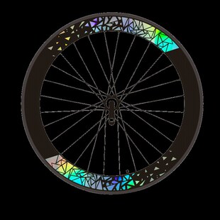 定制公路自行车轮组贴纸s改色轮毂轮胎车轮涂装单车轮圈装饰反光