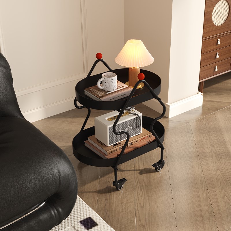 2025新款法式沙发边几轻奢高级感可移动小桌子创意小型艺术茶几