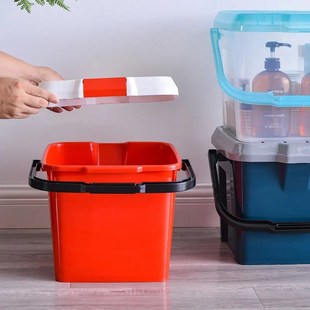 可以坐的钓鱼桶凳剧组现场箱家用洗澡浴室带盖塑料加厚大手提收纳