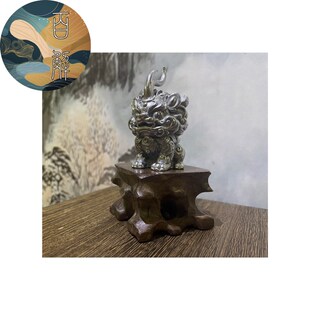 【白泽】 钛钢工艺品 手工制作 祥瑞神兽摆件 茶宠