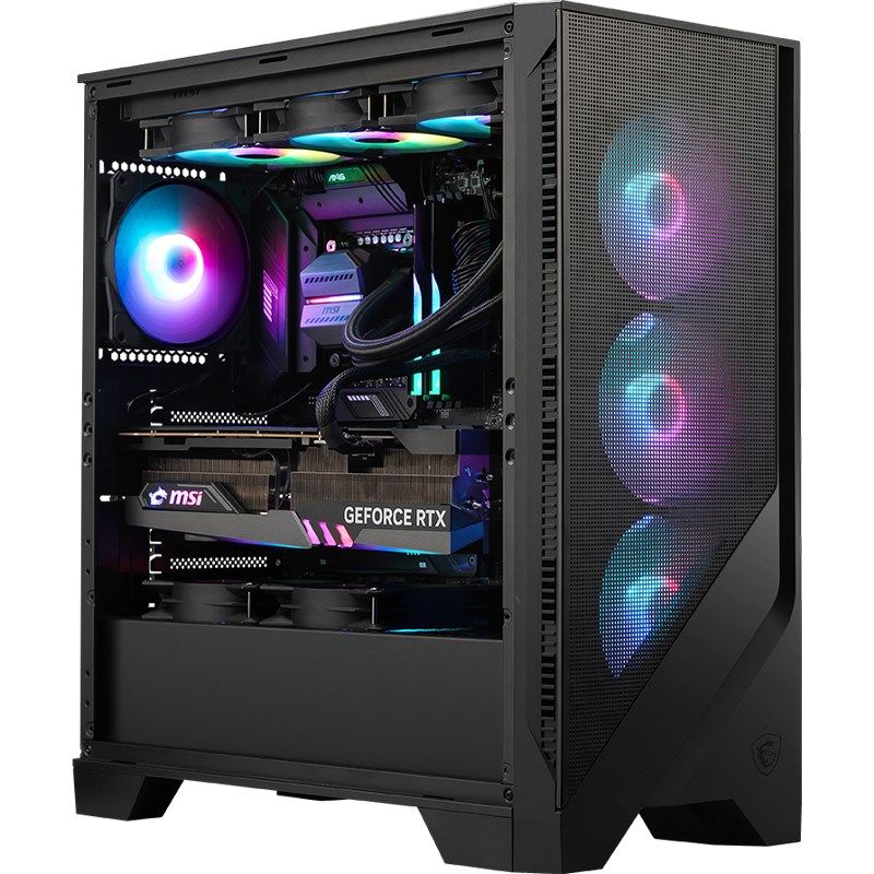 MSI微星氪金枪战斧台式电脑主机支持主板电源显卡atx白色中塔机箱