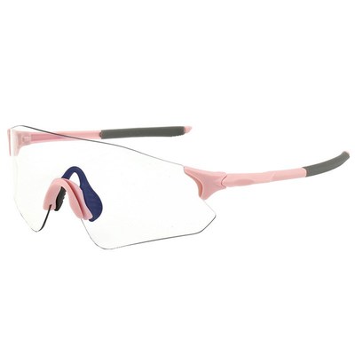 专业马拉松跑步眼镜日夜两用感光变色骑行护目镜男女防风防尘眼镜