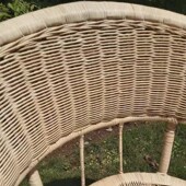 老式 真藤藤编老人椅子复古靠背电脑办公家用阳台庭院 椅子农村老款