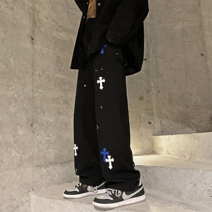 Loose Mens Man Hop Hip Pants Straight Casual Street High